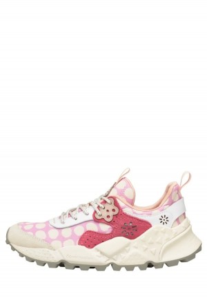Pink Fuchsia Flower Mountain Kotetsu Women's Sneakers | NUV4511IF