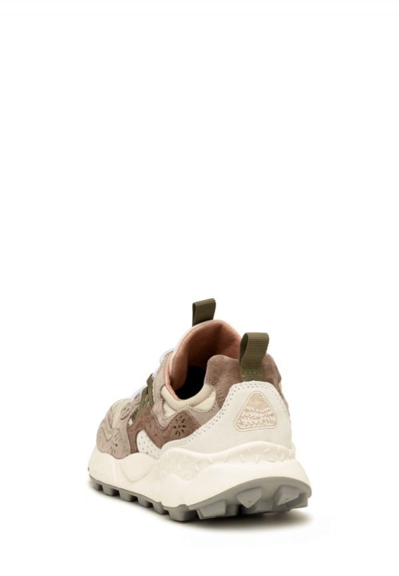 Grey Beige Flower Mountain Yamano 3 Uni Men's Sneakers | ONW6913YT