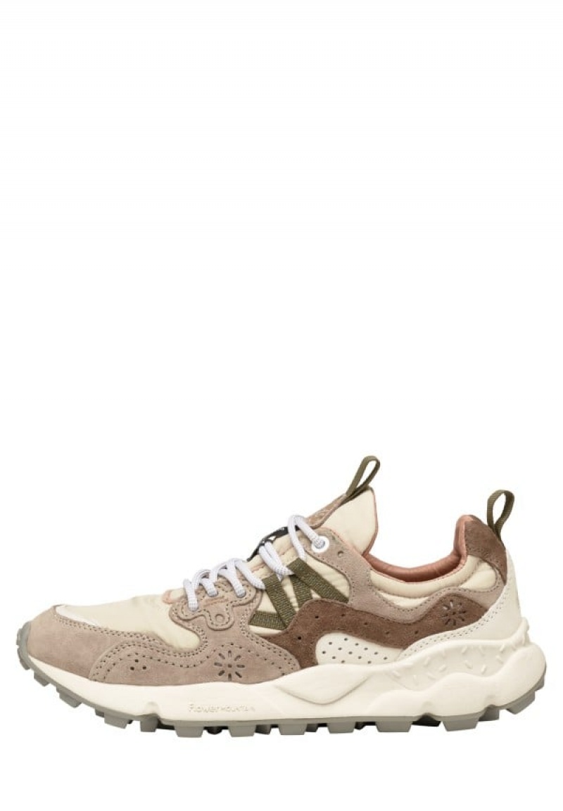 Grey Beige Flower Mountain Yamano 3 Uni Men\'s Sneakers | ONW6913YT