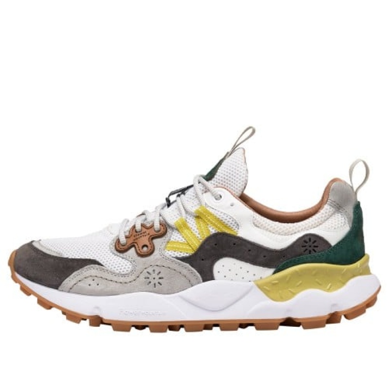 White Flower Mountain Yamano 3 Men\'s Sneakers | LGK926NR